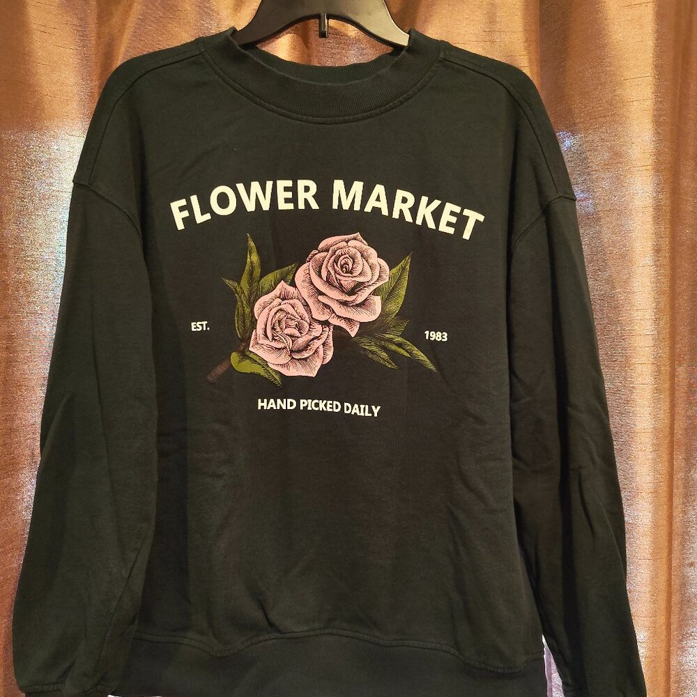 Goodfellow & Co Printed Crewneck Sweatshirt Dark Green